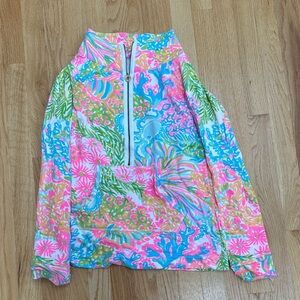 Lilly Pulitzer lovers coral skipper popover size small